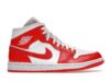 Air Jordan 1 Mid Syracuse Women's Sneakers - White/Orange - BQ6472-116