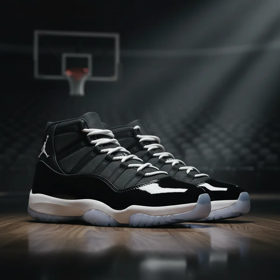 Air Jordan 11 with its patent leather design