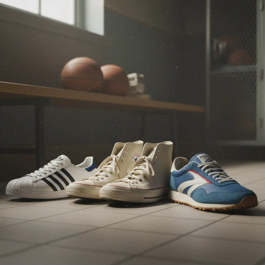 Classic functional athletic shoes from the pre-Air Jordan era
