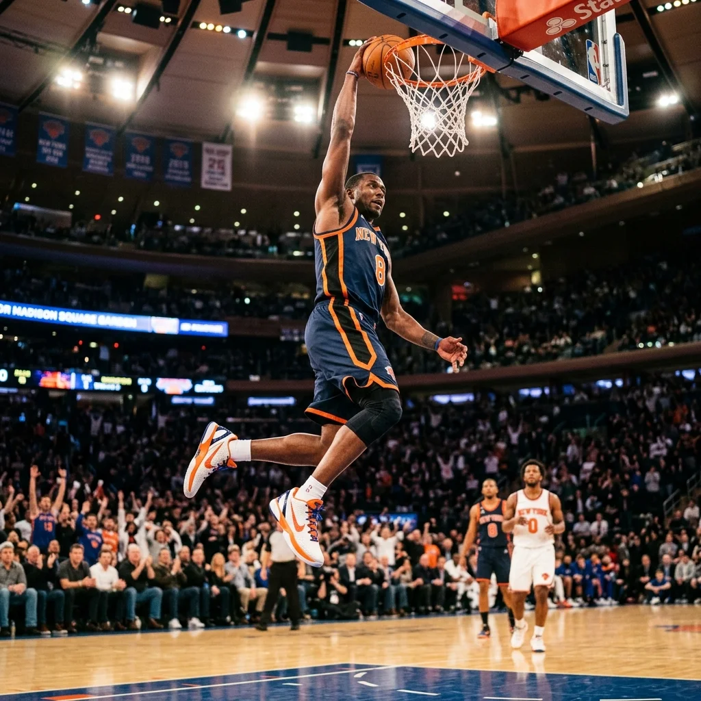 Nike Air Zoom GT Jump Review and Ranking 3 Dynamic action shot of a basketball player soaring high for a powerful dunk, focus on the shoes and the vertical leap