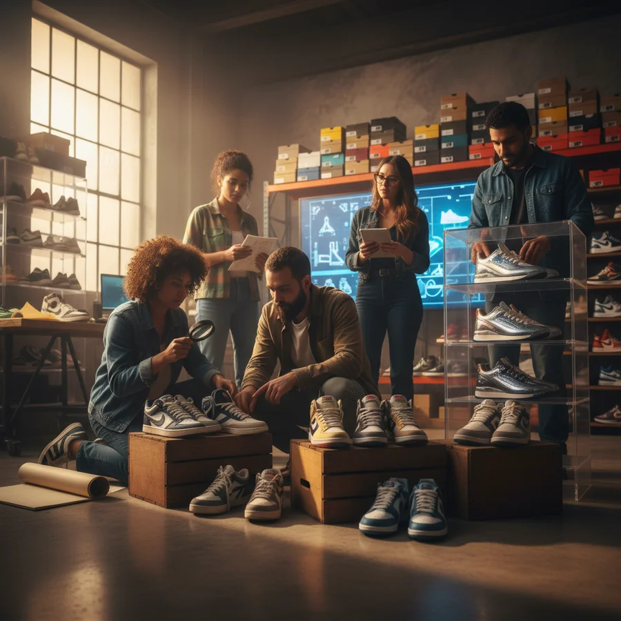 Cushiow team curating sneaker selection