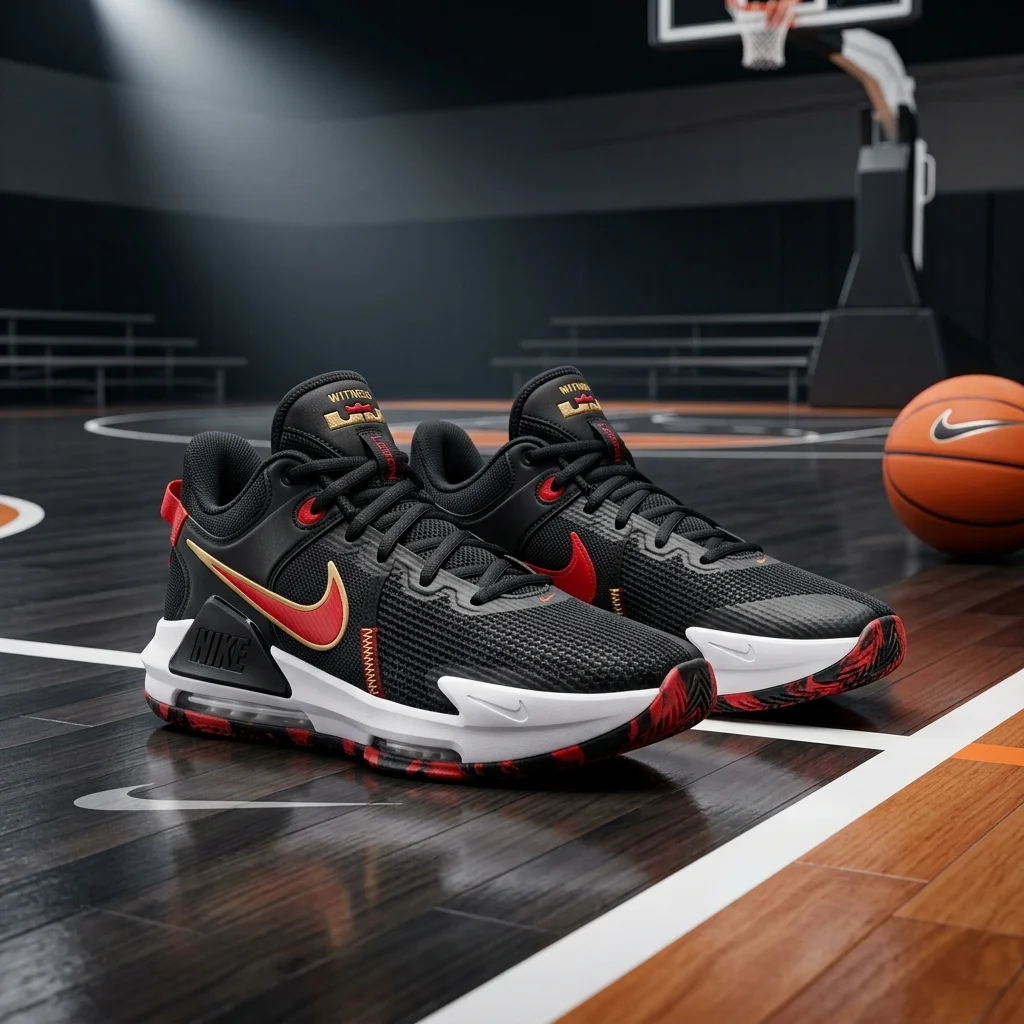 Nike Witness basketball shoes on court