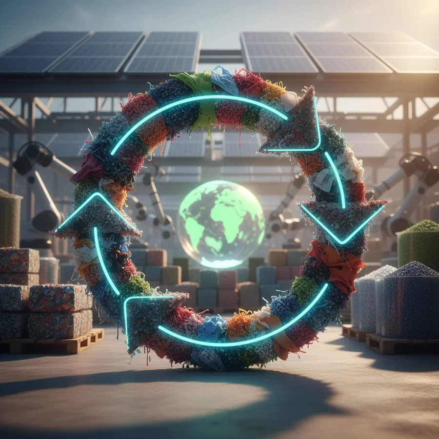 Nike's 'Move to Zero' logo with recycled materials and sustainable manufacturing concepts